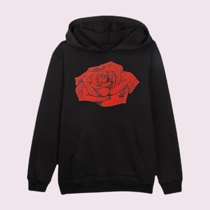 Money Rose embroidered hoodie